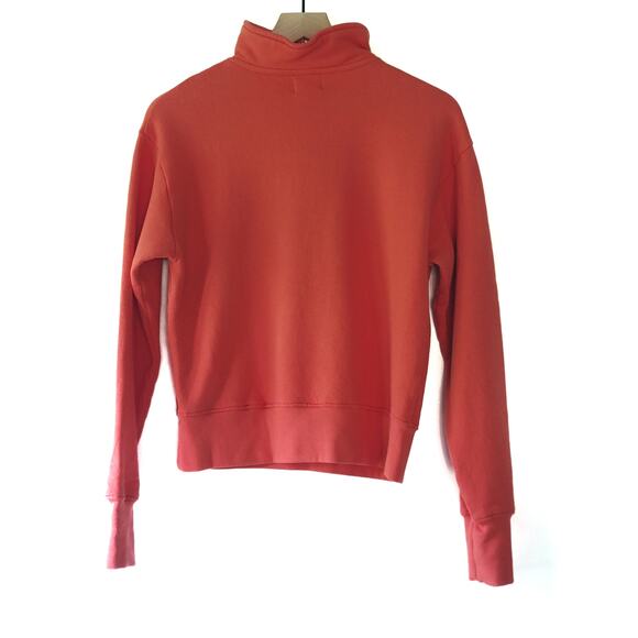 NEW Anthropologie Sundry Red Quarter-Zip Pullover - Size 2 (medium) - Picture 7 of 8